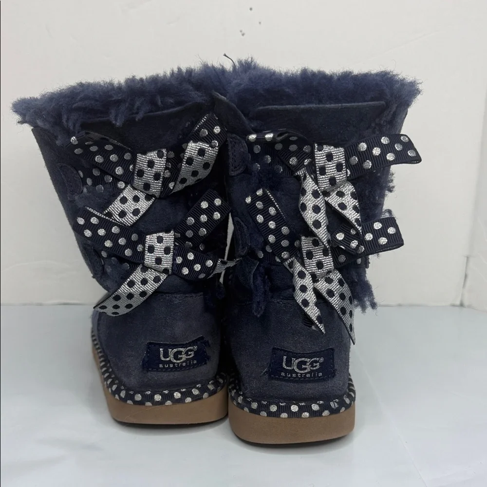 Women's Navy Suede Boots